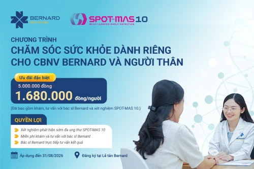 Chương trình Chăm sóc sức khỏe dành cho CBNV và người thân | SPOT-MAS 10 ưu đãi chỉ 1.680.000 đồng